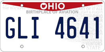 OH license plate GLI4641