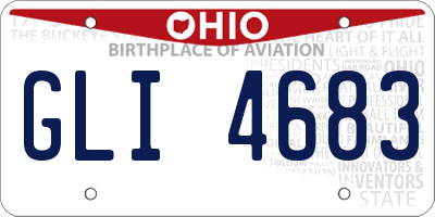 OH license plate GLI4683