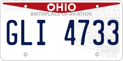OH license plate GLI4733