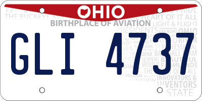 OH license plate GLI4737