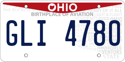 OH license plate GLI4780