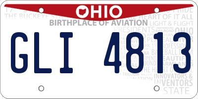 OH license plate GLI4813