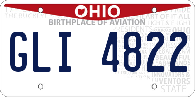 OH license plate GLI4822