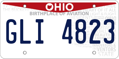 OH license plate GLI4823
