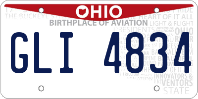 OH license plate GLI4834