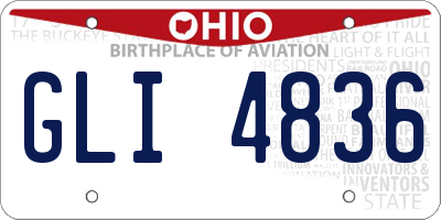 OH license plate GLI4836