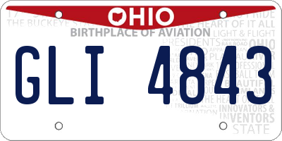 OH license plate GLI4843