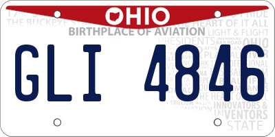 OH license plate GLI4846