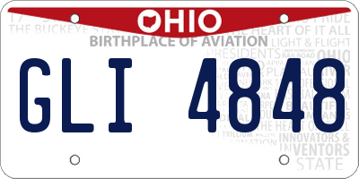OH license plate GLI4848