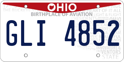 OH license plate GLI4852