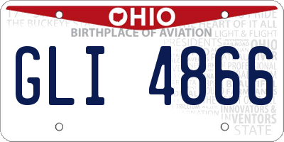 OH license plate GLI4866