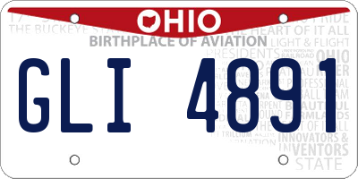 OH license plate GLI4891