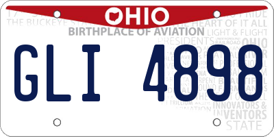 OH license plate GLI4898