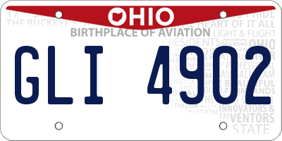 OH license plate GLI4902