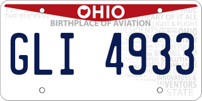 OH license plate GLI4933