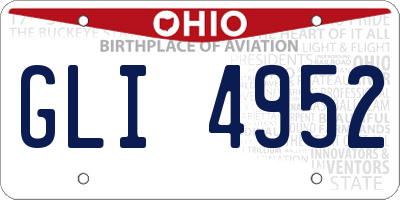 OH license plate GLI4952