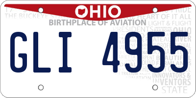 OH license plate GLI4955