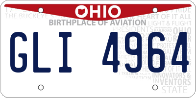 OH license plate GLI4964