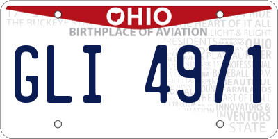 OH license plate GLI4971