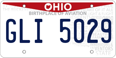 OH license plate GLI5029