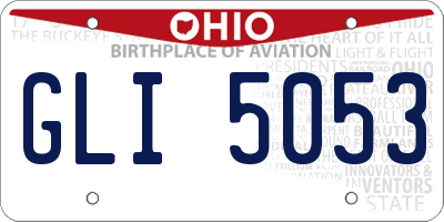 OH license plate GLI5053