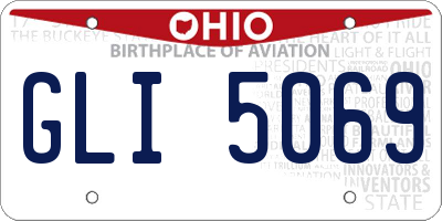 OH license plate GLI5069