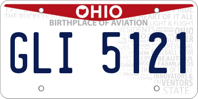 OH license plate GLI5121