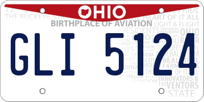 OH license plate GLI5124