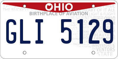 OH license plate GLI5129