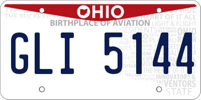 OH license plate GLI5144