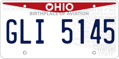 OH license plate GLI5145