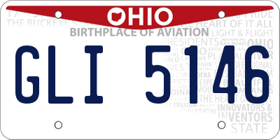 OH license plate GLI5146