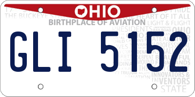 OH license plate GLI5152
