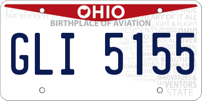 OH license plate GLI5155