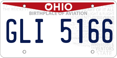 OH license plate GLI5166