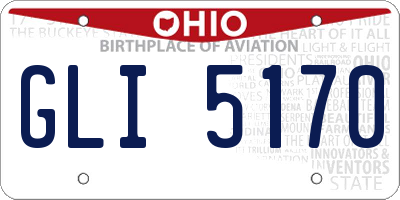 OH license plate GLI5170