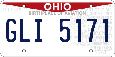 OH license plate GLI5171