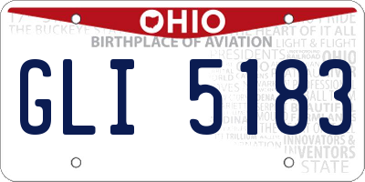 OH license plate GLI5183