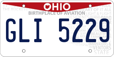 OH license plate GLI5229