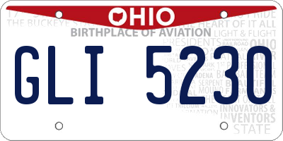 OH license plate GLI5230