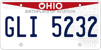 OH license plate GLI5232