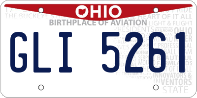 OH license plate GLI5261