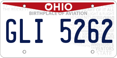 OH license plate GLI5262
