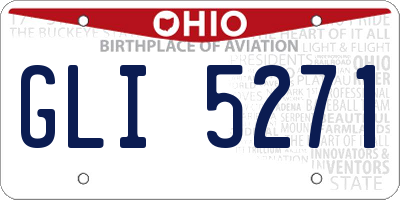 OH license plate GLI5271