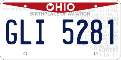 OH license plate GLI5281