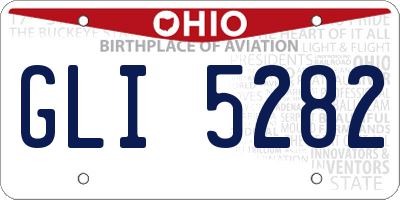 OH license plate GLI5282