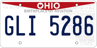 OH license plate GLI5286