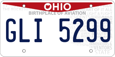 OH license plate GLI5299