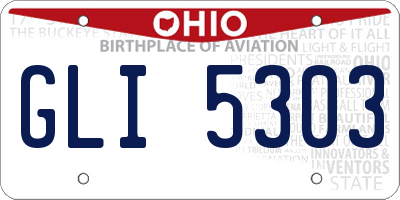OH license plate GLI5303