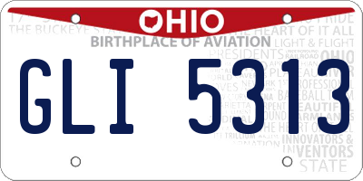 OH license plate GLI5313